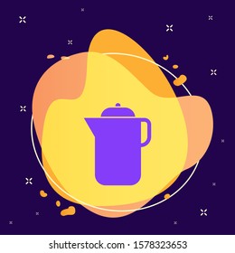 French, tea abstract vector icon. Element of kitchen for mobile concept and web apps illustration. Thin flat icon for website design and development