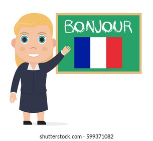 French teacher illustration