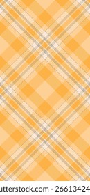 Vetor de padrão de textura francês, fundo de verificação de tecido realista. Cavalheiro tartan tecido sem costura em cor laranja e âmbar paleta.