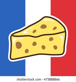 French unique object. Cheese