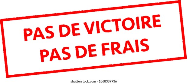 Signo de advertencia francés NO cargas ocultas, ilustración vectorial. No hay cargos en el signo de sello oculto. Icono de certificado de vector. Combinación de vectores para el certificado en estilo plano.