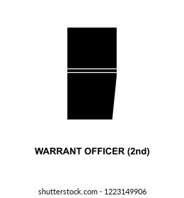French warrant officer 2nd military ranks and insignia glyph icon