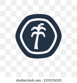 French West African franc vector icon isolated on transparent background, French West African franc transparency concept can be used web and mobile
