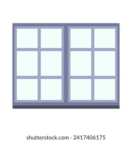 French Window Icon Vector Illustration