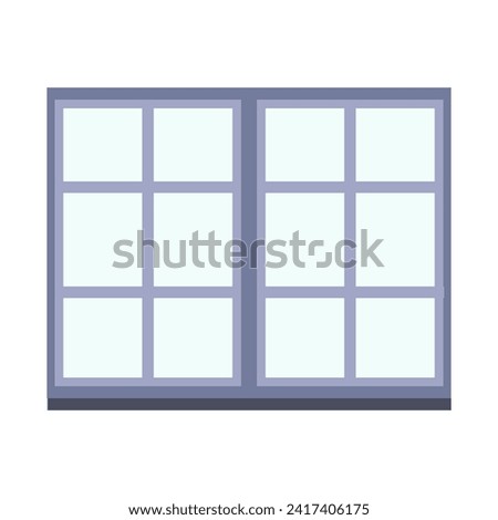 French Window Icon Vector Illustration