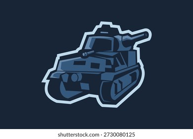 ilustração do vetor do tanque de luz da segunda guerra mundial francês. clipart do tanque simples.