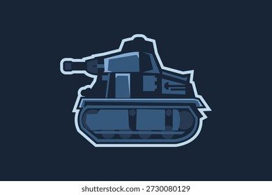 ilustração do vetor do tanque de luz da segunda guerra mundial francês. clipart do tanque simples.