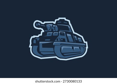 ilustração do vetor do tanque de luz da segunda guerra mundial francês. clipart do tanque simples.