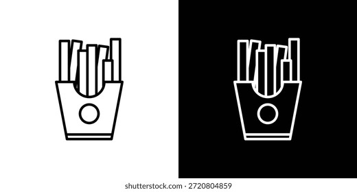 Pommes frites Symbole Grafikdesign, Vektorsymbole. Symbol EPS10.