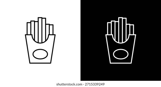 Iconos de papas fritas Plantilla de Vector, EPS 10 para el diseño