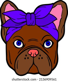 Frenchie bulldog vector great for projects