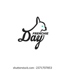 Frenchie Day logo icon vector template.eps