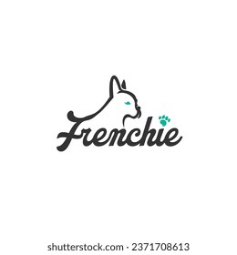 Frenchie dog logo icon vector template.eps