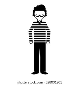 frenchman character cartoon