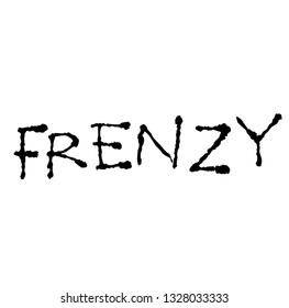 frenzy stamp on white