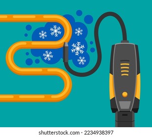 Freon or other refrigerant leak detector - hand tool for locating and pinpointing cooling agent leaks