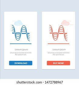 Frequency, Hertz, Pitch, Pressure, Sound  Blue and Red Download and Buy Now web Widget Card Template