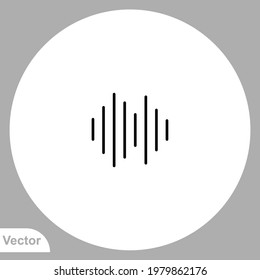 Frequency icon sign vector,Symbol, logo illustration for web and mobile