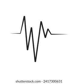 frequency icon vector template illustration logo design