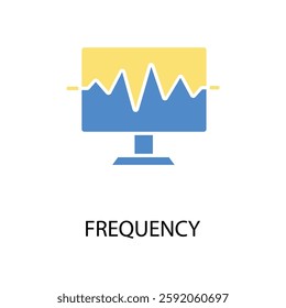 frequency icon. vector.Editable stroke.linear style sign for use web design,logo.Symbol illustration.