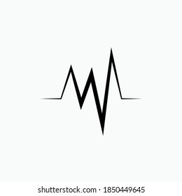 Frequency Icon. Wave Symbol - Vector Logo Template.