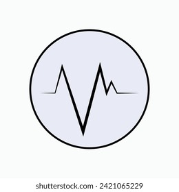 Frequency Icon. Wave Symbol - Vector Logo Template.
