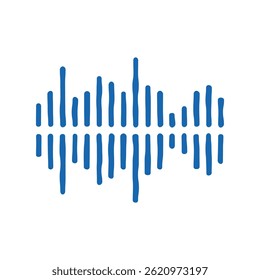 frequency noise doodle icon sketch vector. frequency noise sign. isolated symbol illustration