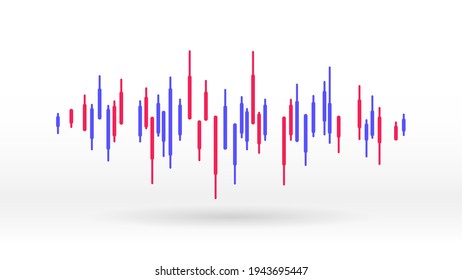 Frequency sound wave bar beat rythm abstract background