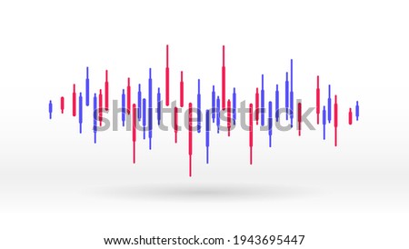 Frequency sound wave bar beat rythm abstract background
