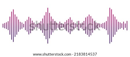 Frequency sound waveform, music wave HUD interface elements, voice graph signal.
