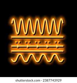 frequency telecommunication neon light sign vector. frequency telecommunication illustration