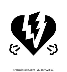 frequent arguments couple glyph icon vector. frequent arguments couple sign. isolated symbol illustration