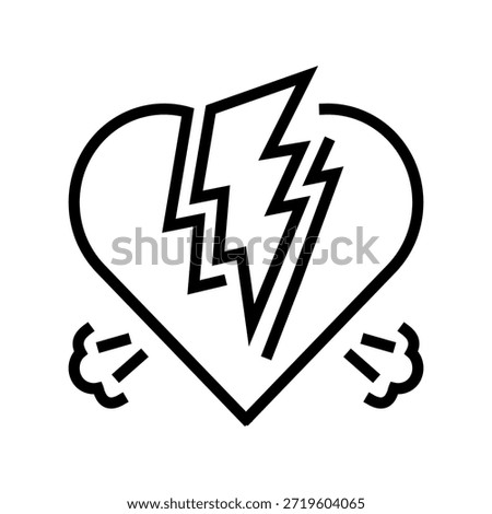 frequent arguments couple line icon vector. frequent arguments couple sign. isolated contour symbol black illustration