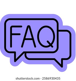 Frequently Asked Question icon, FAQ