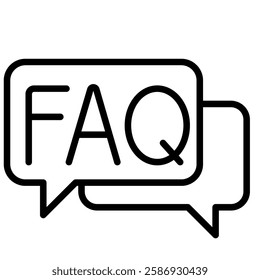 Frequently Asked Question icon, FAQ