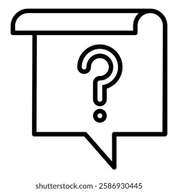 Frequently Asked Question icon, FAQ