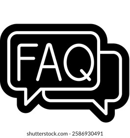 Frequently Asked Question icon, FAQ