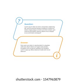 Frequently asked question vector template.