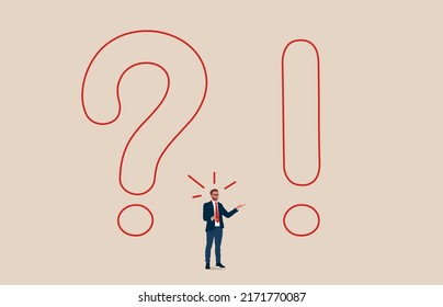 Häufig gestellte Fragen zu Ausrufezeichen und Fragezeichen, metaphorische Frageantworten.