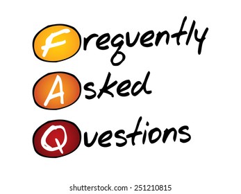Frequently Asked Questions (FAQ), business concept acronym