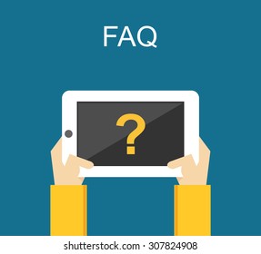 Frequently Asked Questions FAQ concept illustration concept. Online support concept. 