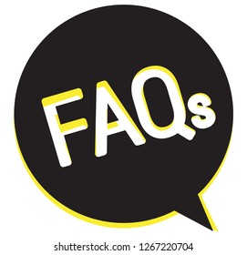 Frequently Asked Questions - FAQs- Icon as EPS 10 File