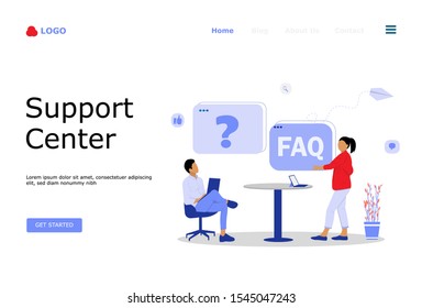 Frequently Asked Questions Vector Illustration Concept , Suitable for web landing page, ui, 
mobile app, editorial design, flyer, banner, and other related occasion
