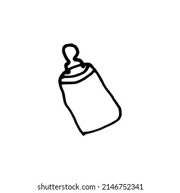 frequently needed baby pacifier bottle icon vector for design material