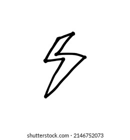 frequently needed lightning icon vector for design material
