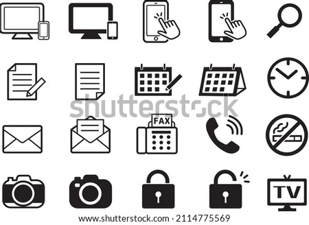 Frequently used life icon collection