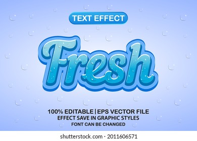 Fresh 3d Editable Text Effect