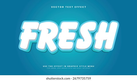 Modelo de efeito de texto editável 3d novo Adequado para estilo moderno