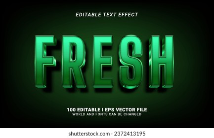 estilo 3d fresco efecto de texto estilo estilo gráfico