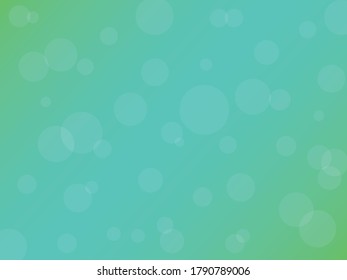 Fresh abstract background. Blue-green background with a pastel gradient with fine circles distributed over the entire surface. Suitable for invitations, celebration cards or as a web background.